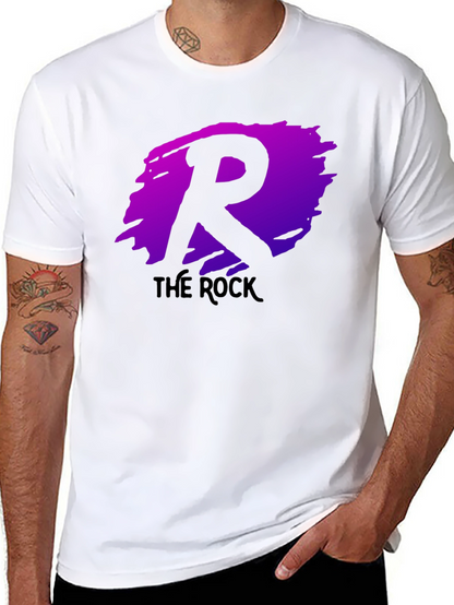 The Rock R Logo Black T-Shirt
