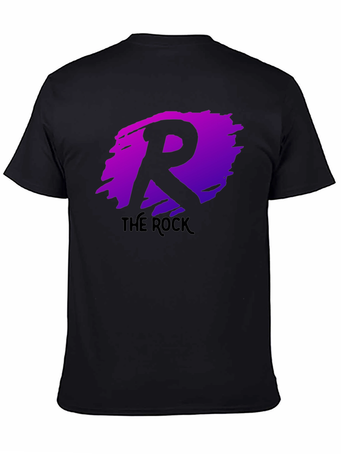 The Rock R Logo Black T-Shirt