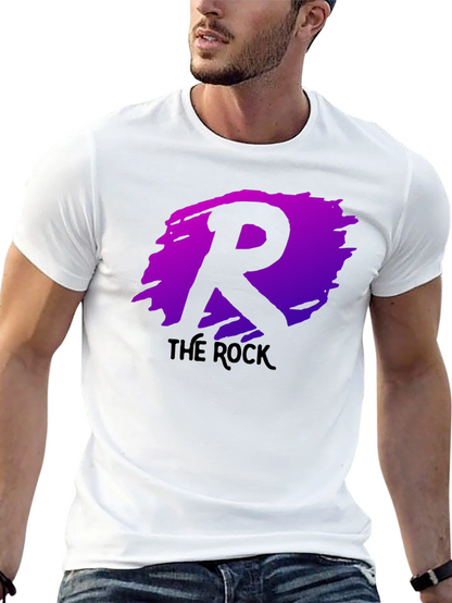 The Rock R Logo Black T-Shirt