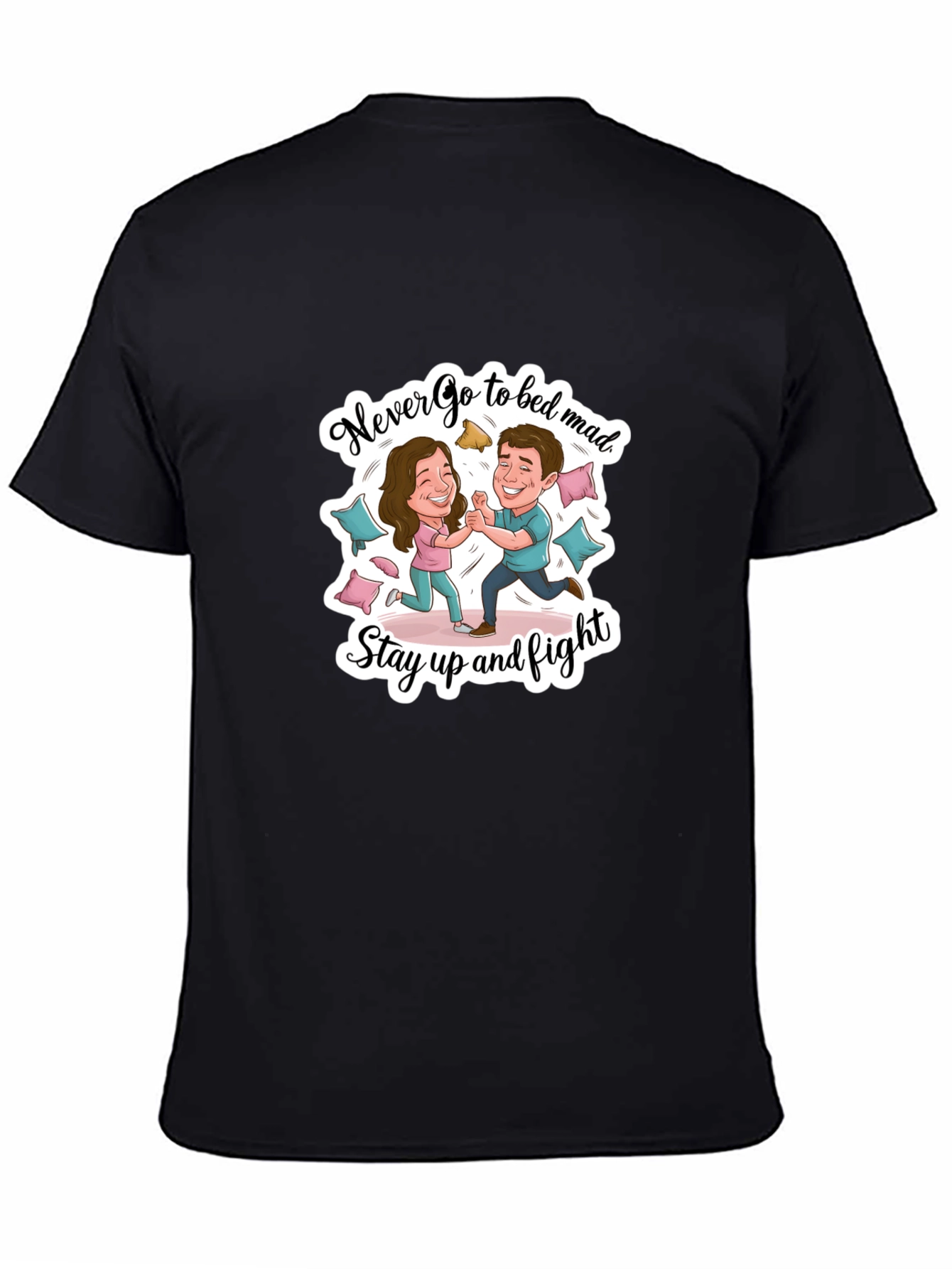 Funny Couple Fight Graphic Tee