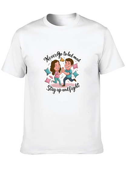 Funny Couple Fight Graphic Tee