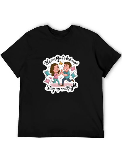 Funny Couple Fight Graphic Tee