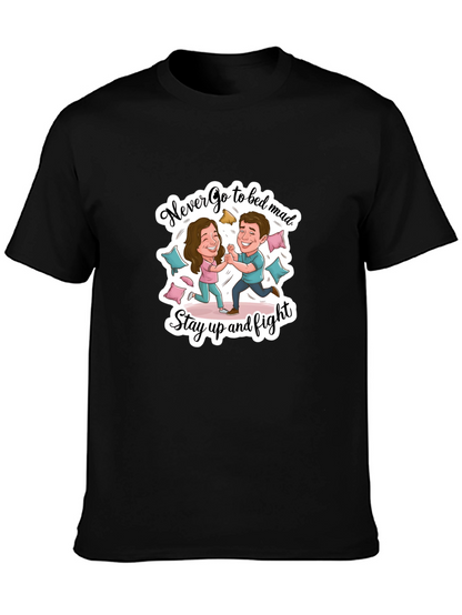 Funny Couple Fight Graphic Tee