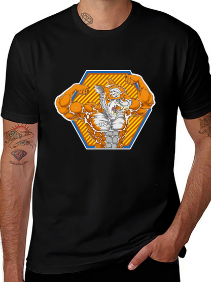 Tiger Muscle Black T-Shirt