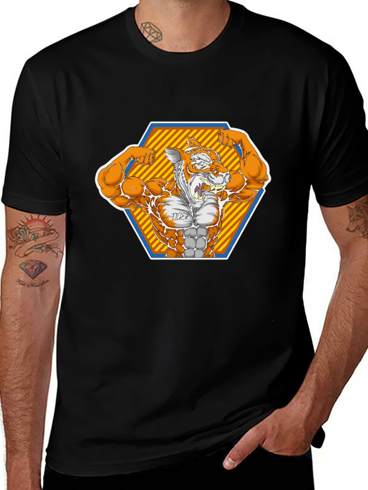 Tiger Muscle Black T-Shirt