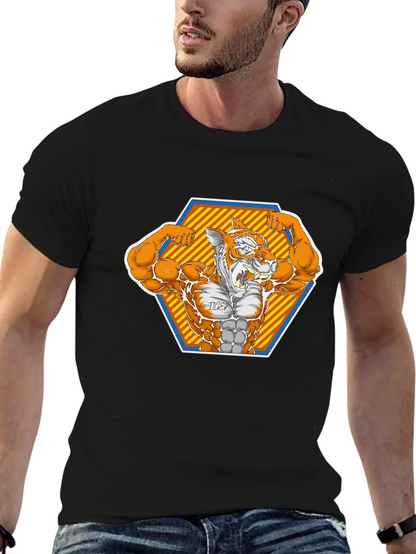 Tiger Muscle Black T-Shirt