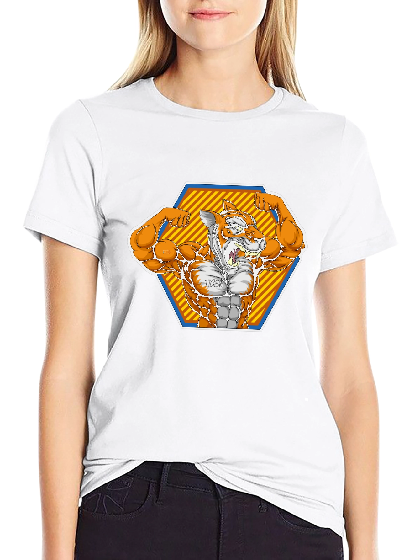 Tiger Muscle Black T-Shirt