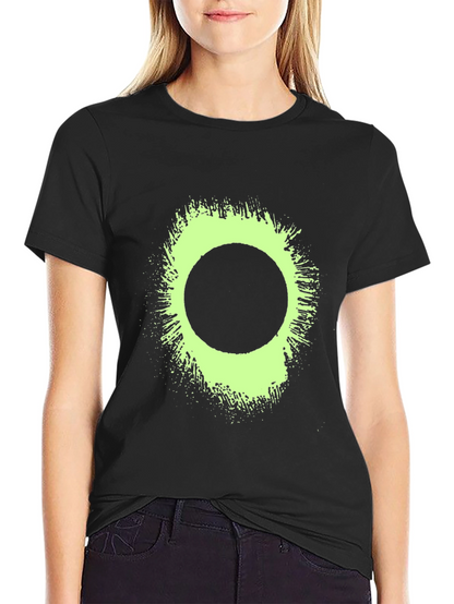 Eclipse Tee: Graphic Print Black T-Shirt