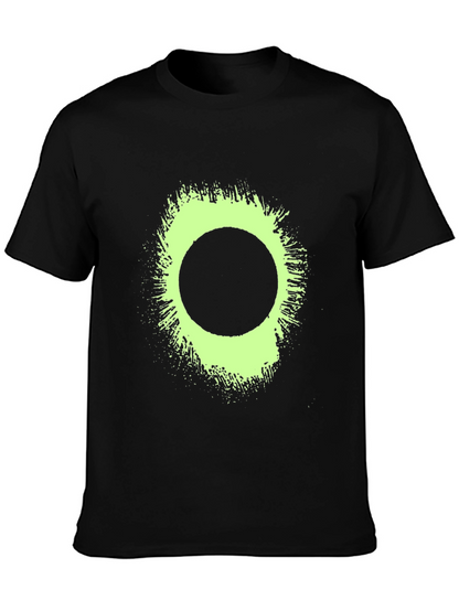 Eclipse Tee: Graphic Print Black T-Shirt