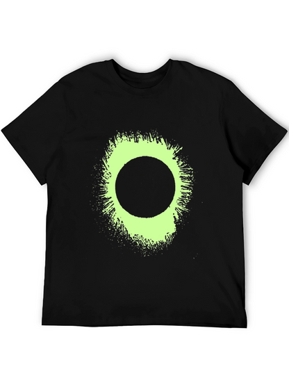 Eclipse Tee: Graphic Print Black T-Shirt