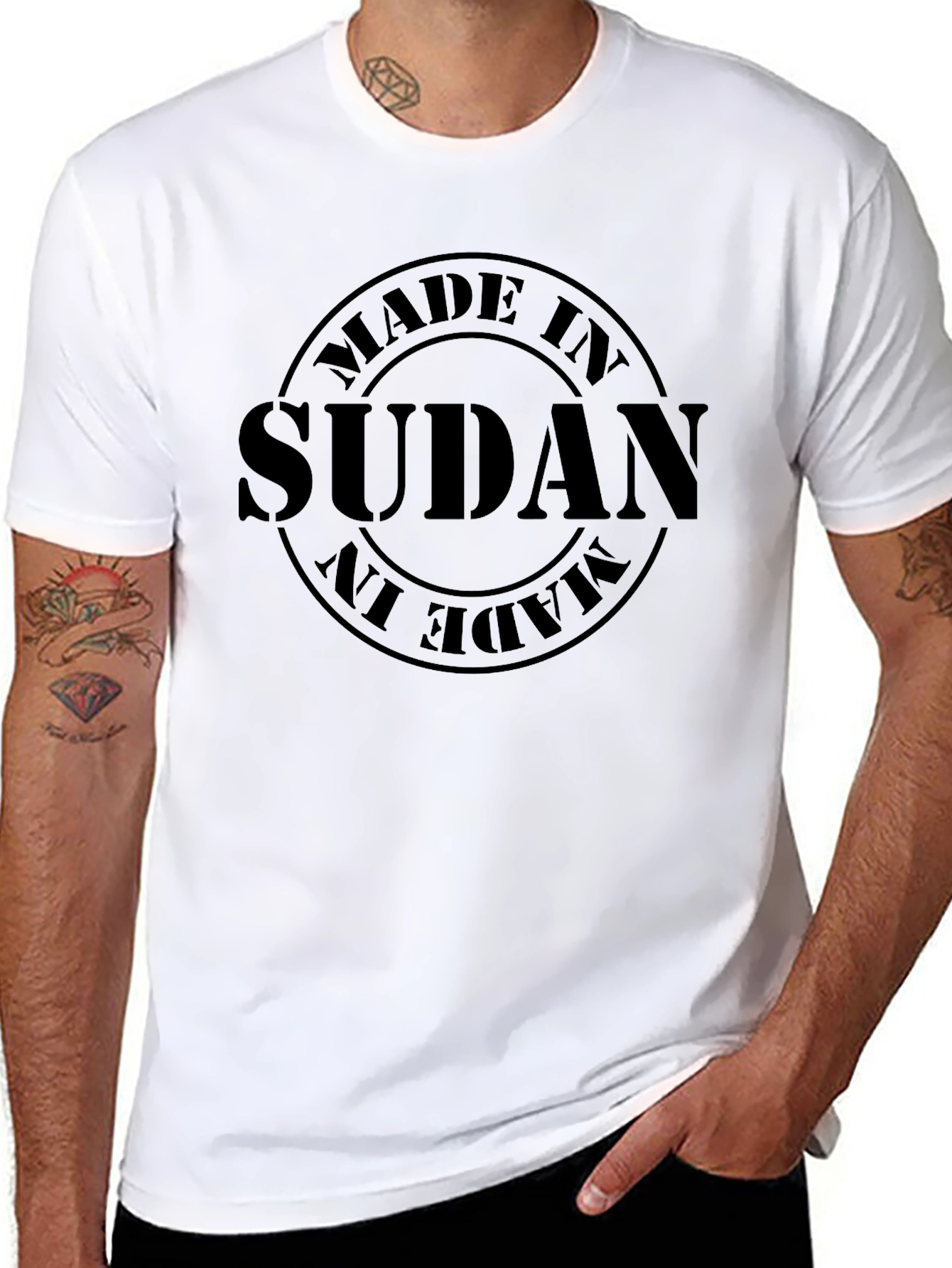 Made in Sudan Graphic T-Shirt | Black Cotton Tee
