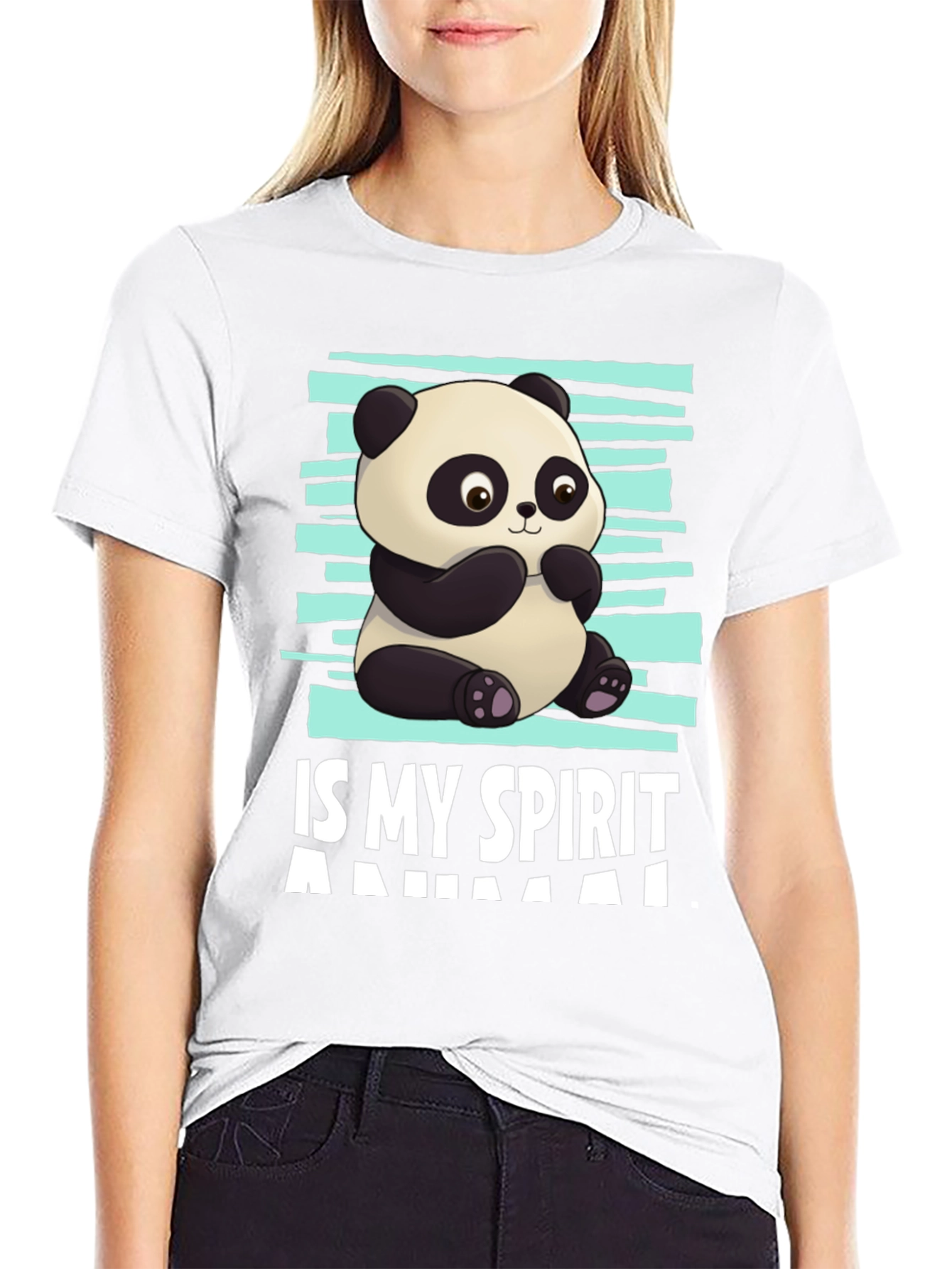 Panda Spirit Animal Graphic T-Shirt