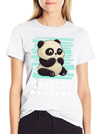 Panda Spirit Animal Graphic T-Shirt