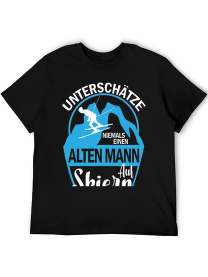 Skiing Old Man T-Shirt - Never Underestimate!