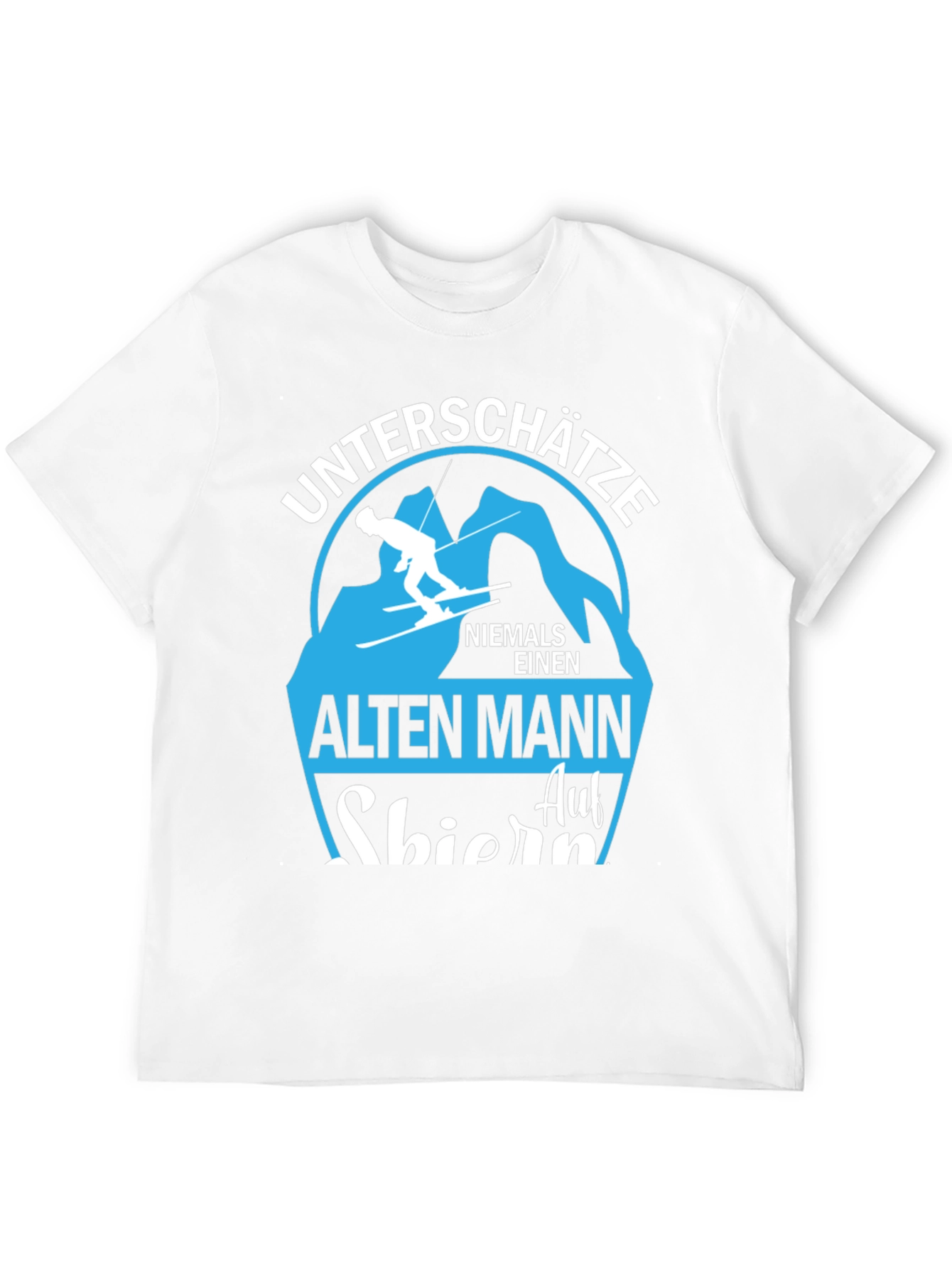 Skiing Old Man T-Shirt - Never Underestimate!