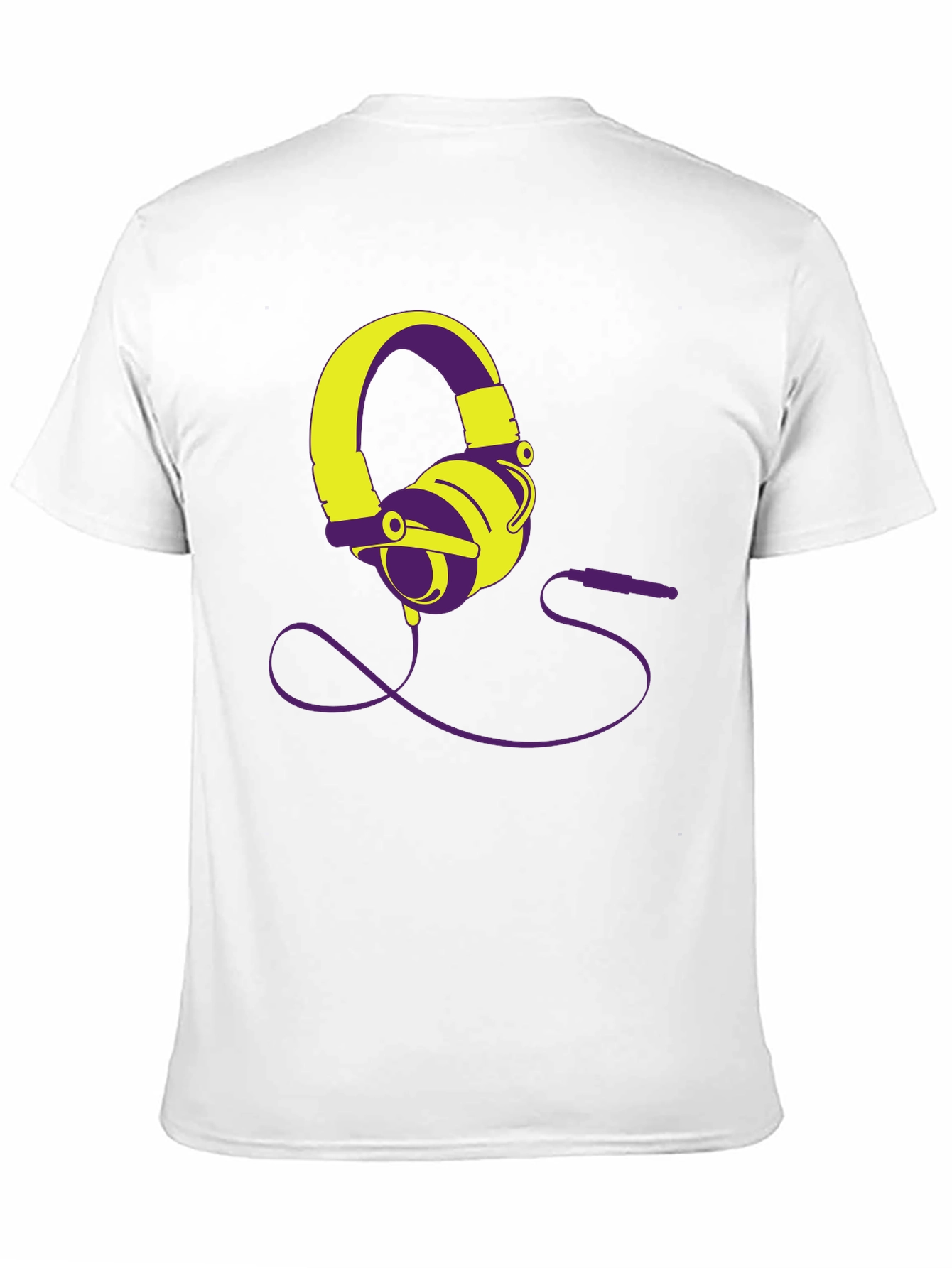 Modern Headphones Graphic Tee - Black