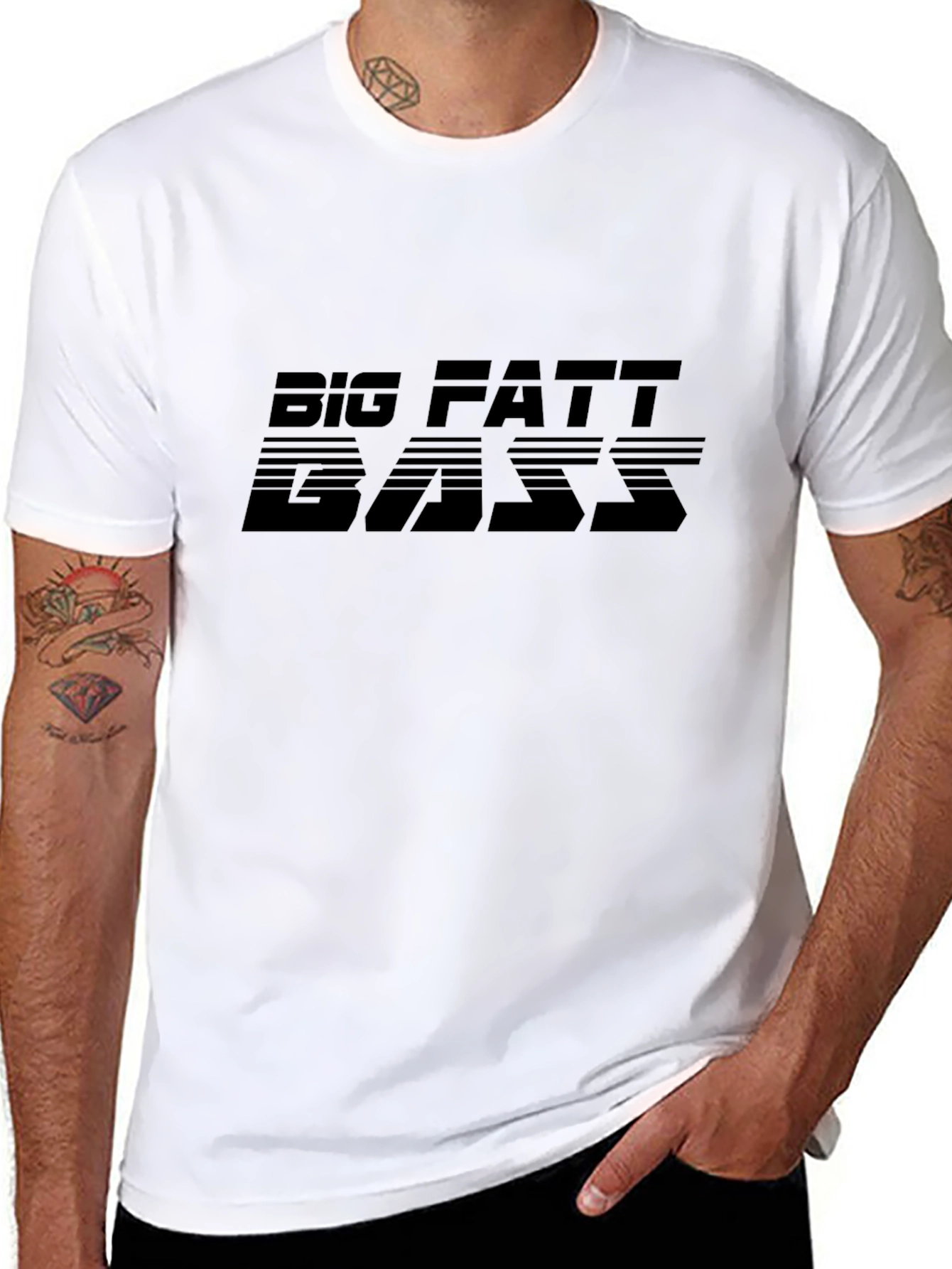 Big Fatt Bass T-Shirt - Classic Fit Black Tee