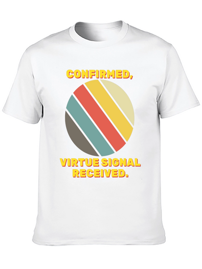 Virtue Signal Received T-Shirt - Retro Style