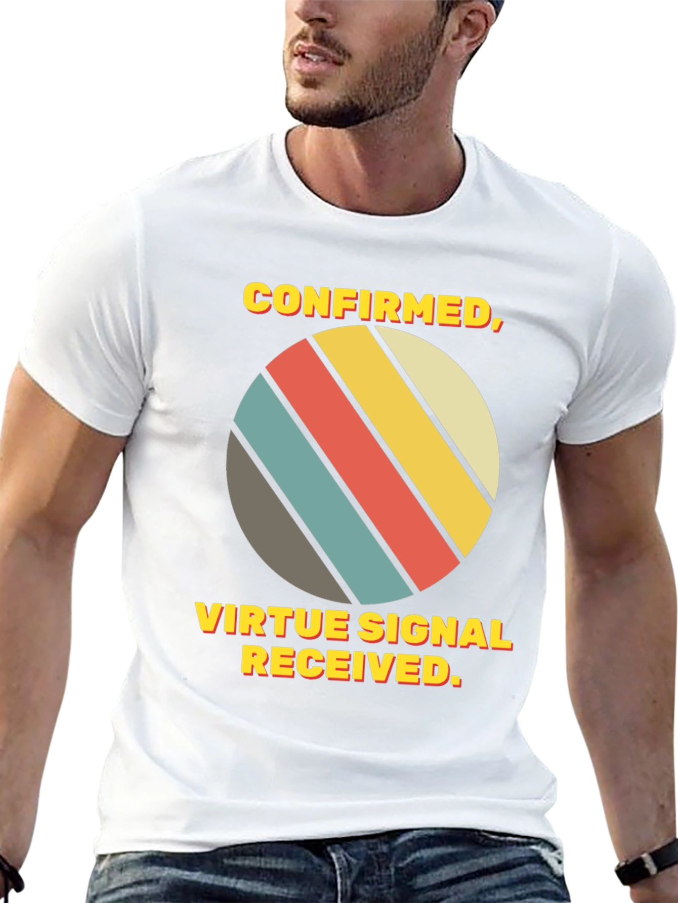 Virtue Signal Received T-Shirt - Retro Style