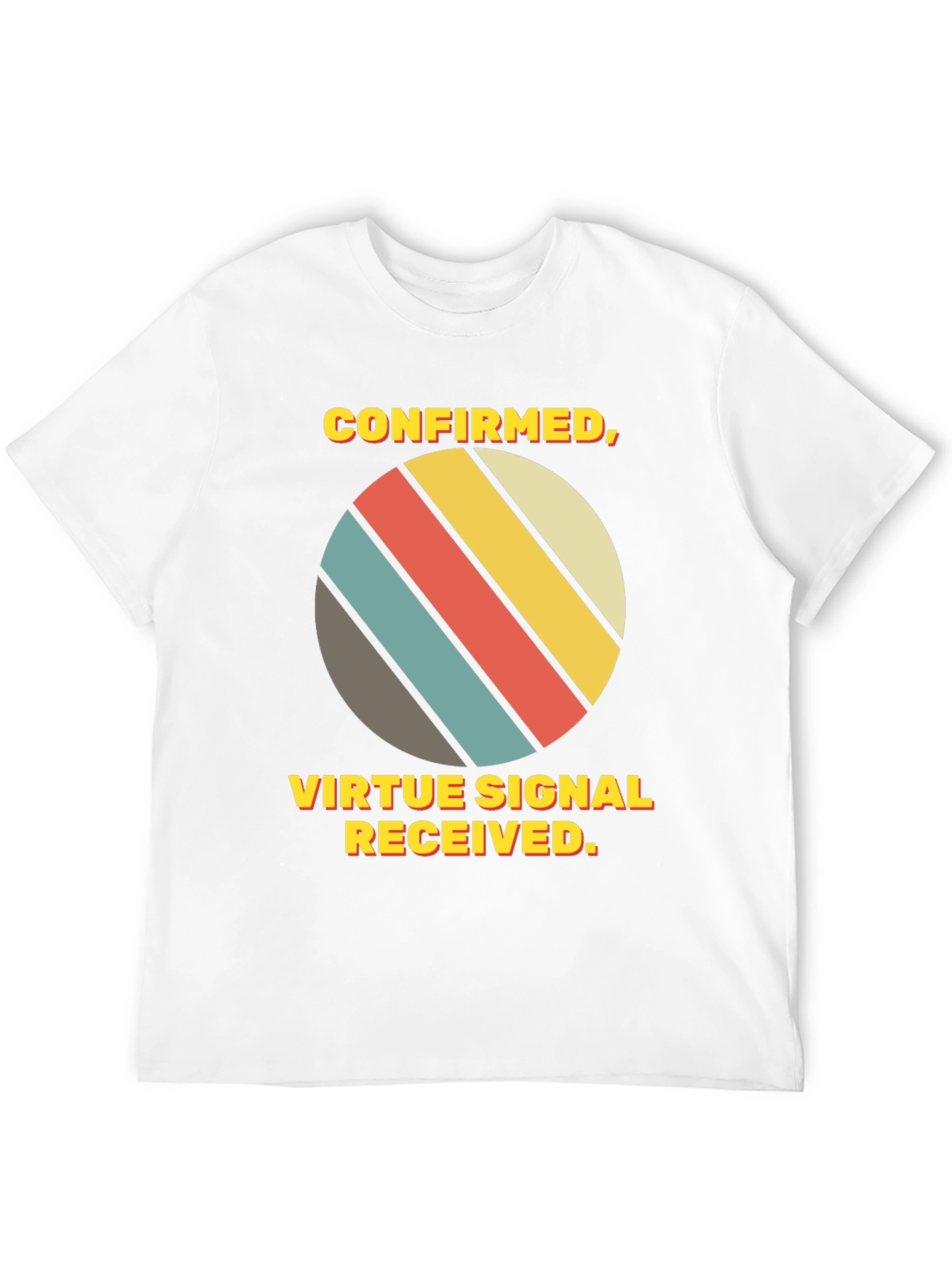 Virtue Signal Received T-Shirt - Retro Style