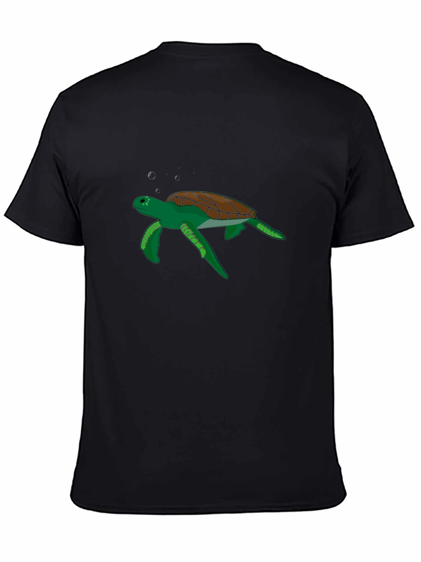 Cool Turtle Graphic Black T-Shirt
