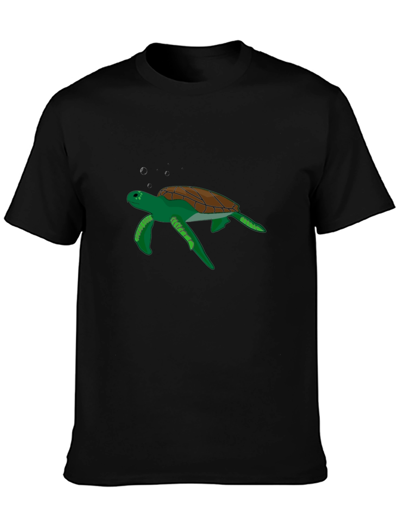 Cool Turtle Graphic Black T-Shirt