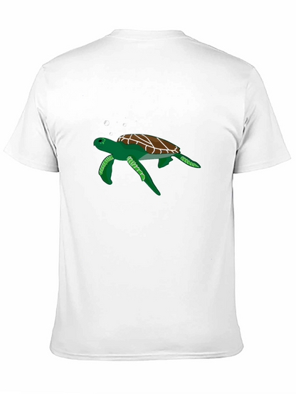 Cool Turtle Graphic Black T-Shirt
