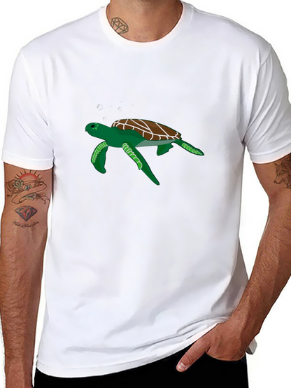 Cool Turtle Graphic Black T-Shirt