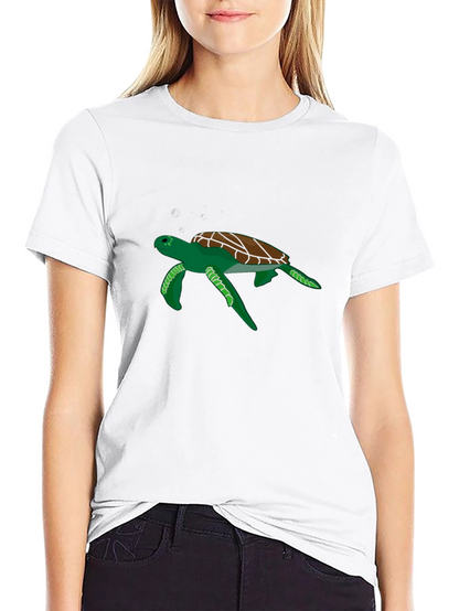 Cool Turtle Graphic Black T-Shirt