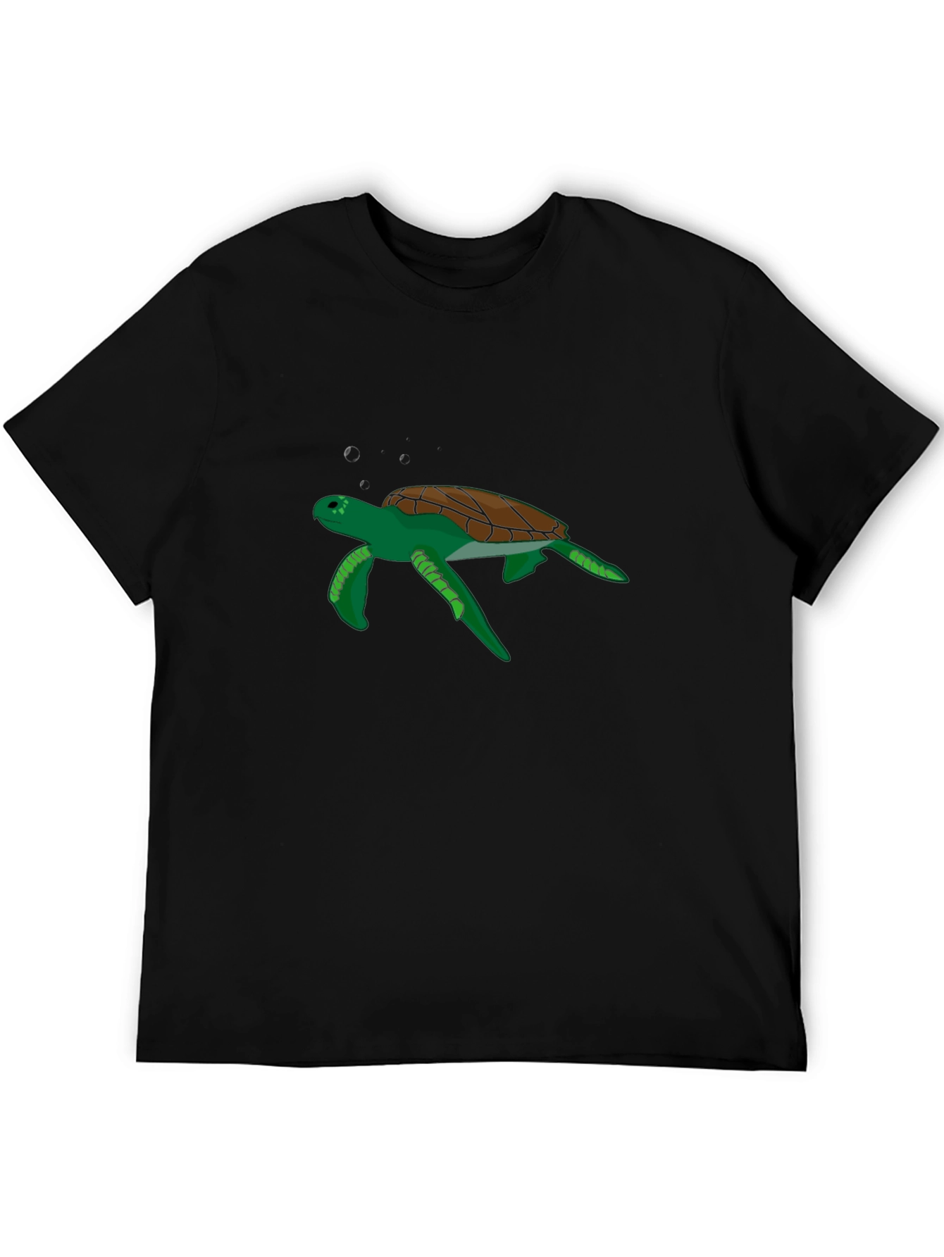 Cool Turtle Graphic Black T-Shirt