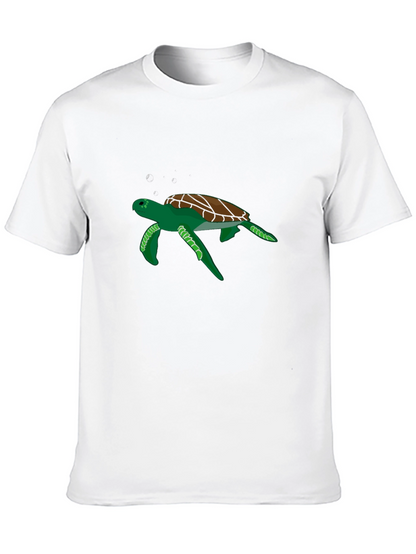 Cool Turtle Graphic Black T-Shirt