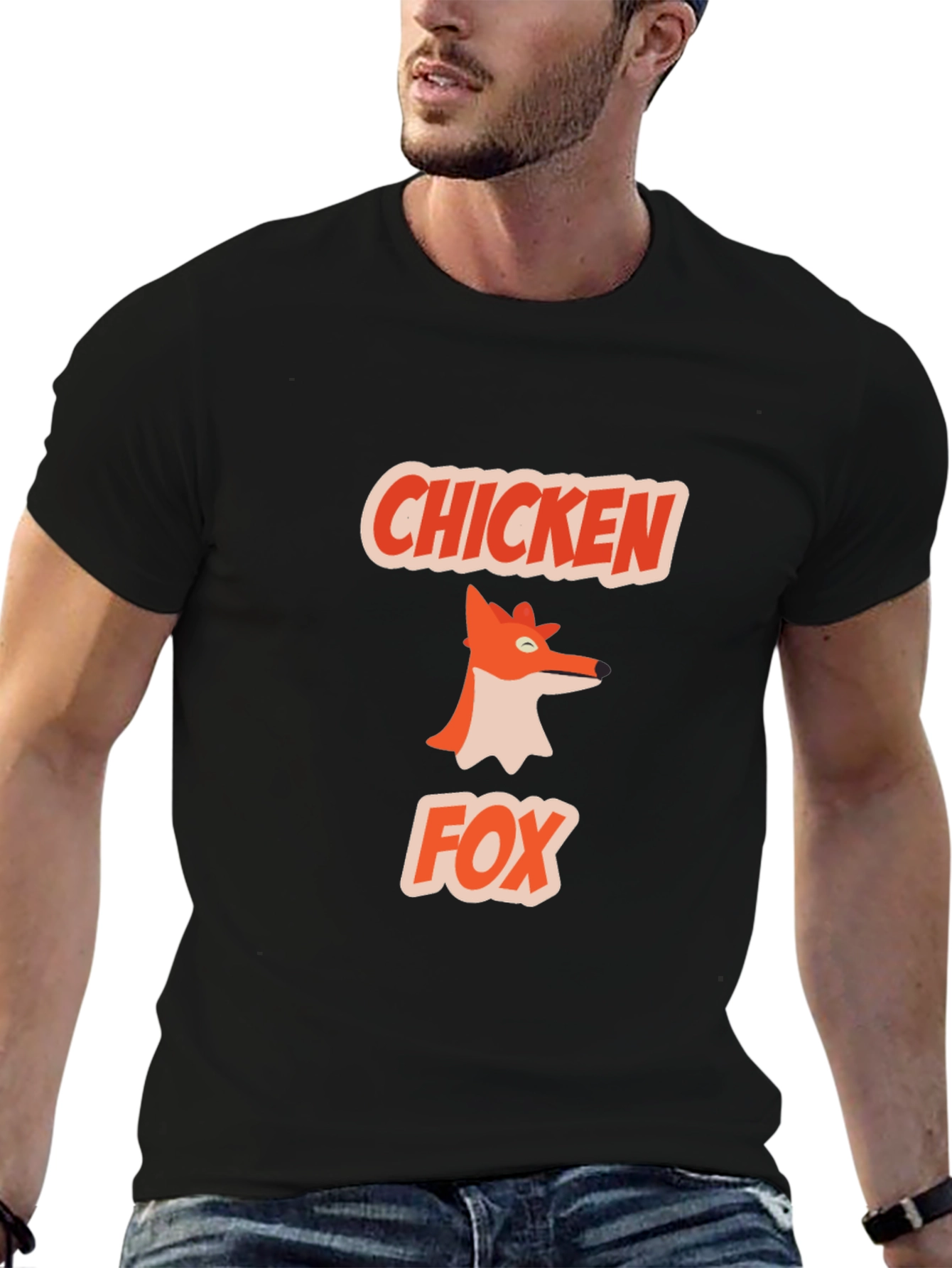 Chicken Fox Graphic Tee - Quirky & Fun Design