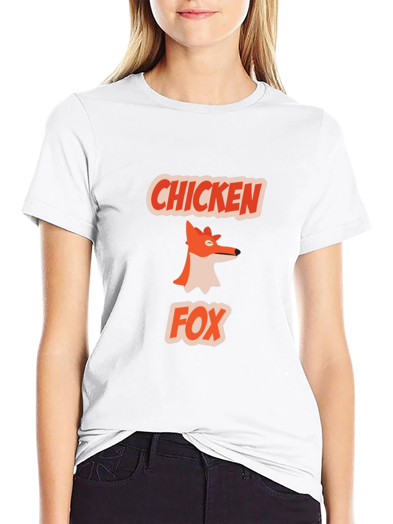Chicken Fox Graphic Tee - Quirky & Fun Design