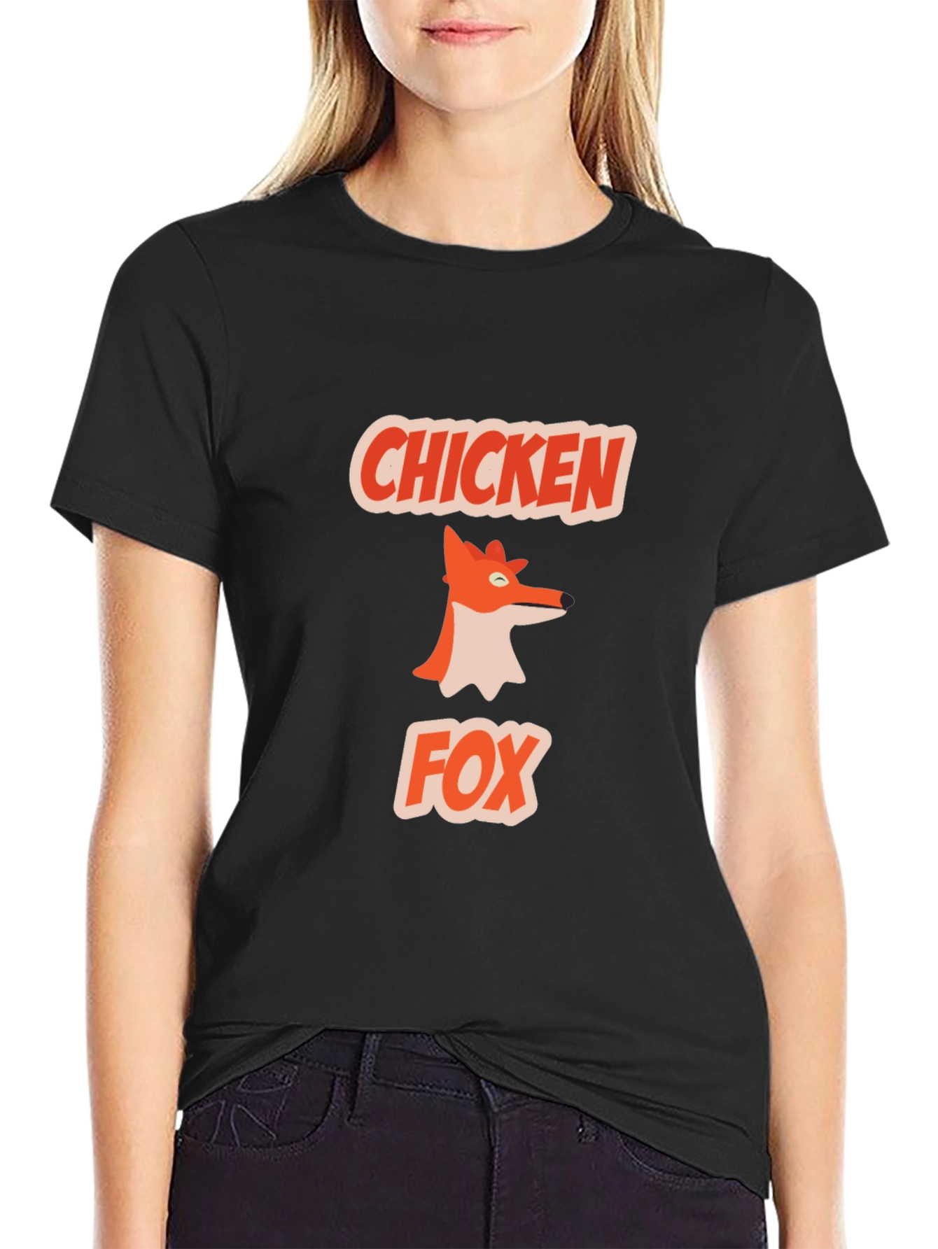 Chicken Fox Graphic Tee - Quirky & Fun Design