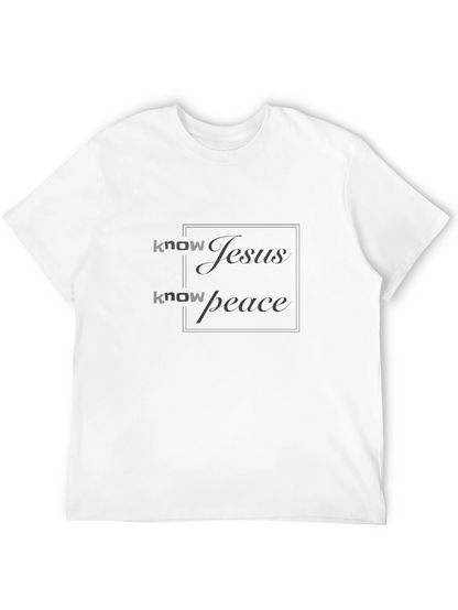 Know Jesus Know Peace Black Tee