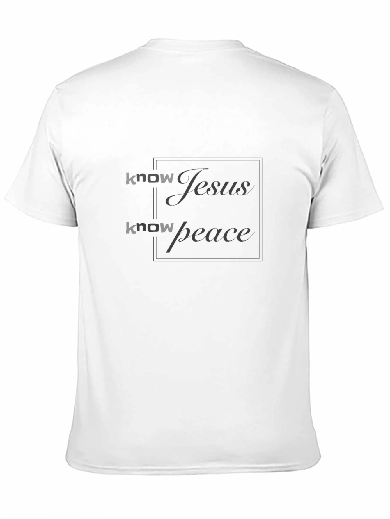 Know Jesus Know Peace Black Tee