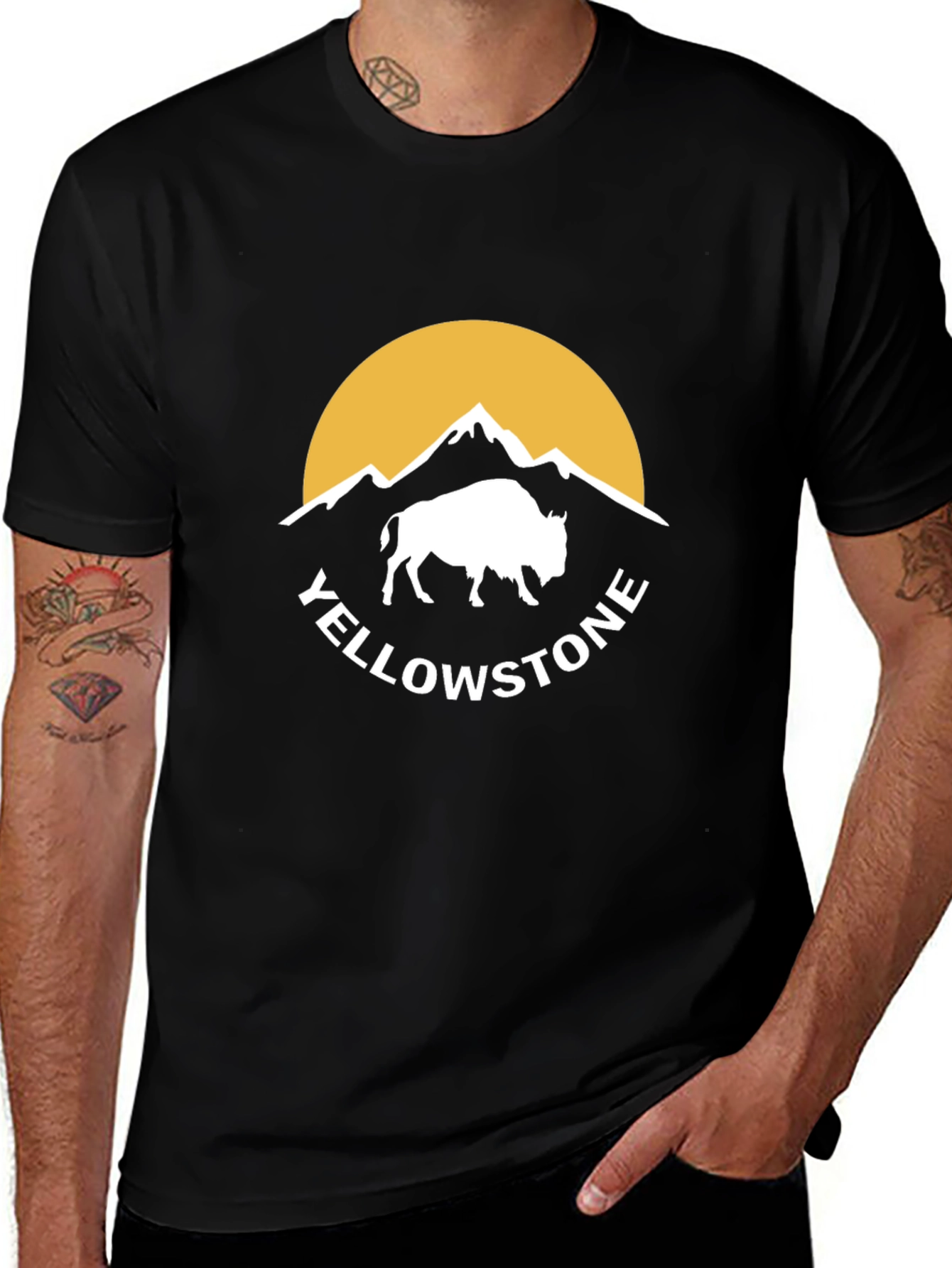 Yellowstone Buffalo Graphic Tee - Black
