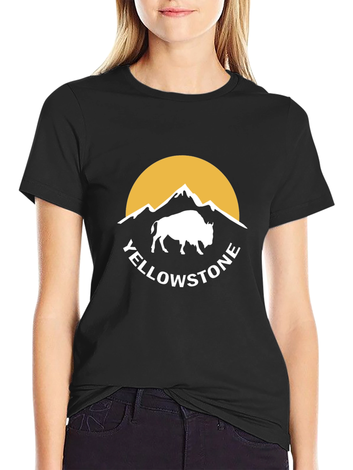 Yellowstone Buffalo Graphic Tee - Black