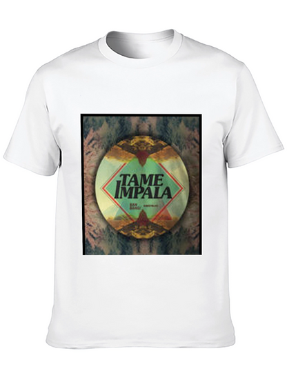 Tame Impala Black Cotton Graphic Tee