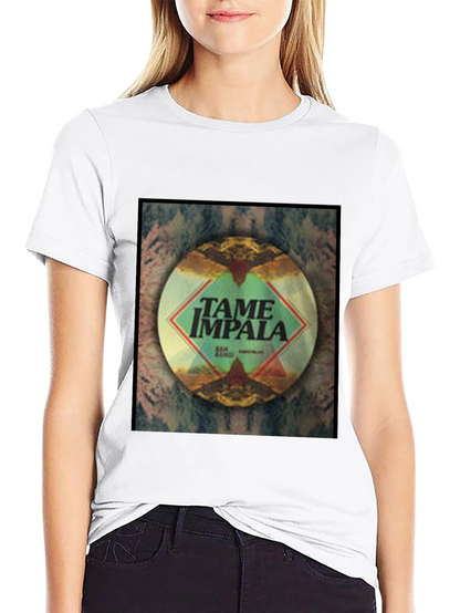 Tame Impala Black Cotton Graphic Tee