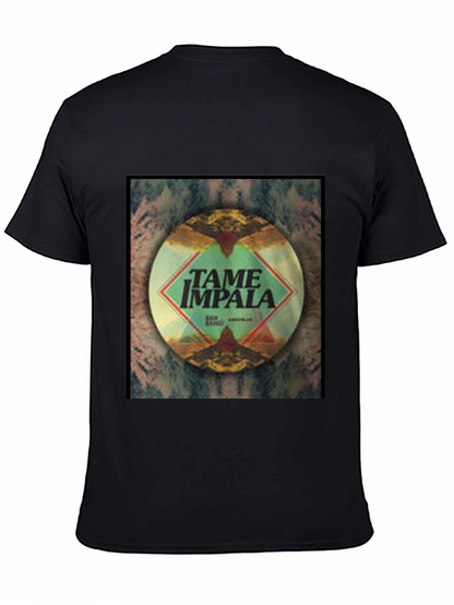 Tame Impala Black Cotton Graphic Tee