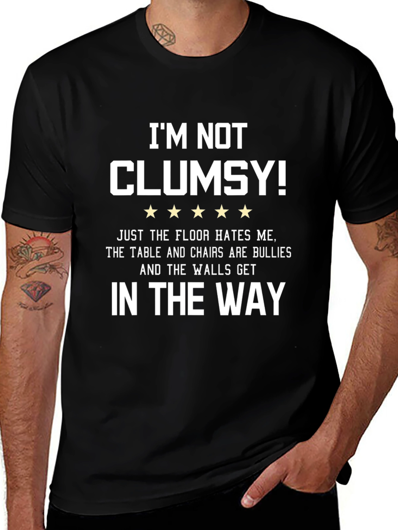 Im Not Clumsy Graphic Tee - Funny Sarcastic T-Shirt