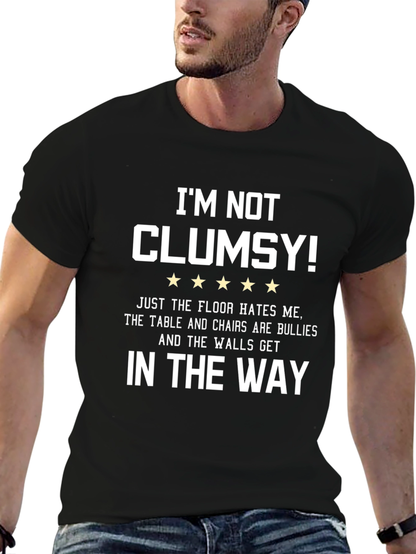 Im Not Clumsy Graphic Tee - Funny Sarcastic T-Shirt