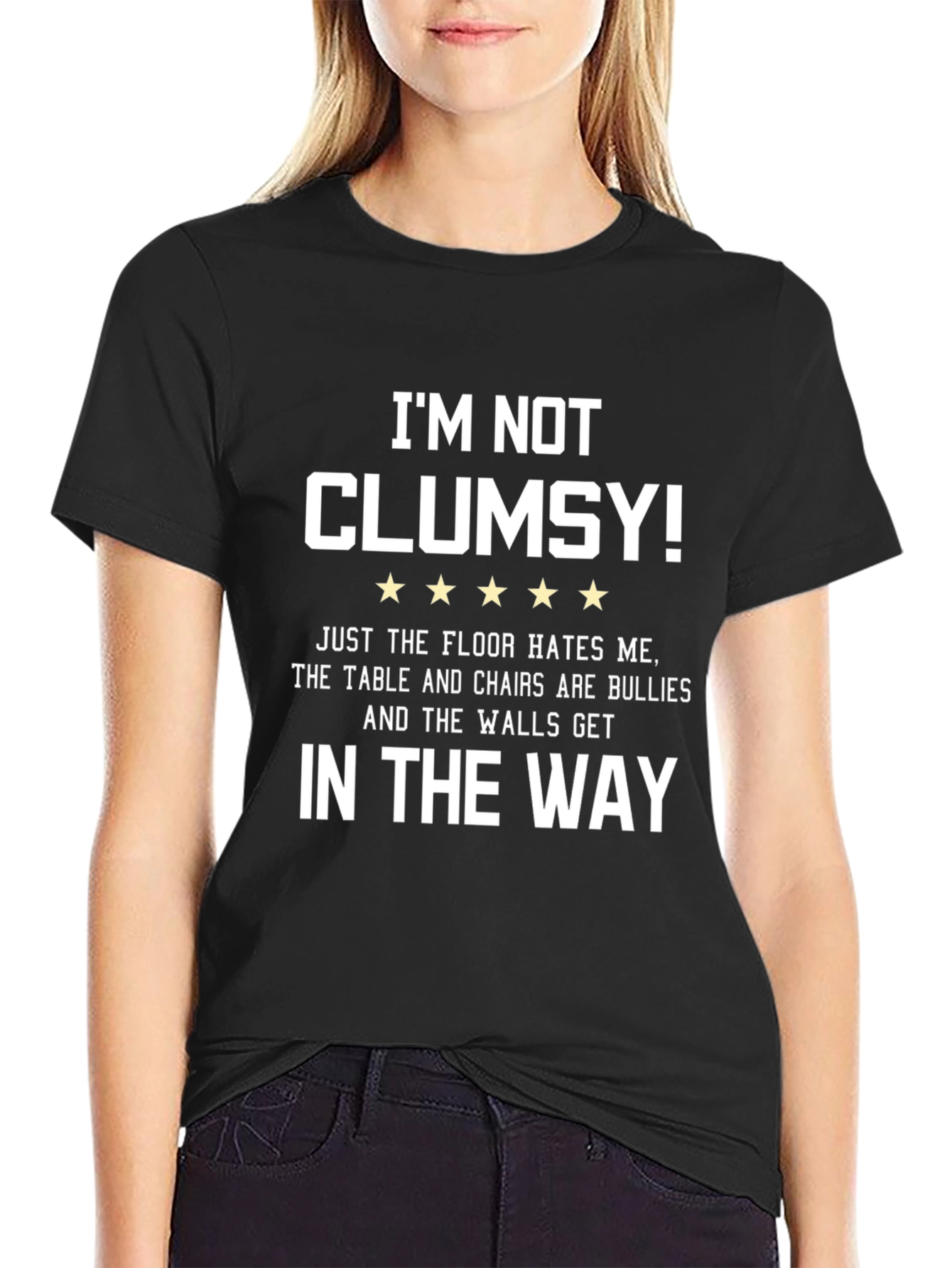 Im Not Clumsy Graphic Tee - Funny Sarcastic T-Shirt
