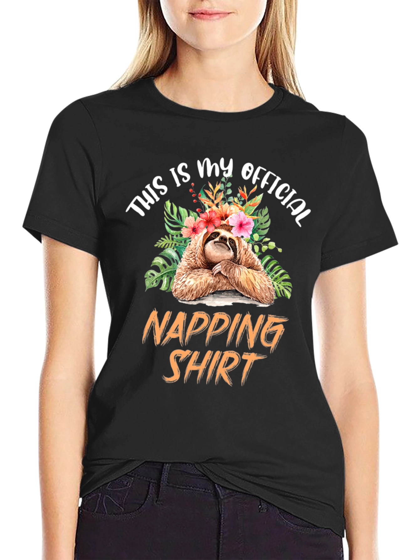 Sloth Napping Shirt - Funny Graphic Tee