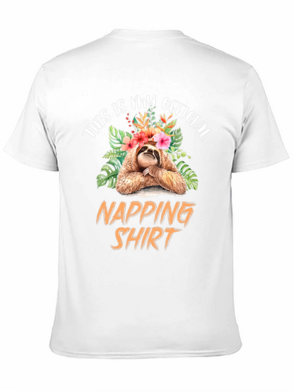 Sloth Napping Shirt - Funny Graphic Tee
