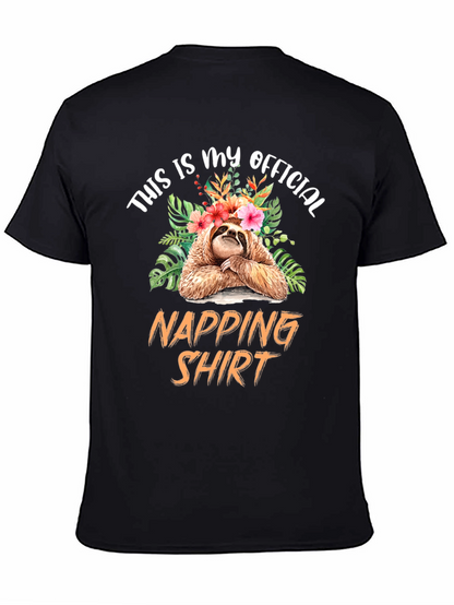 Sloth Napping Shirt - Funny Graphic Tee