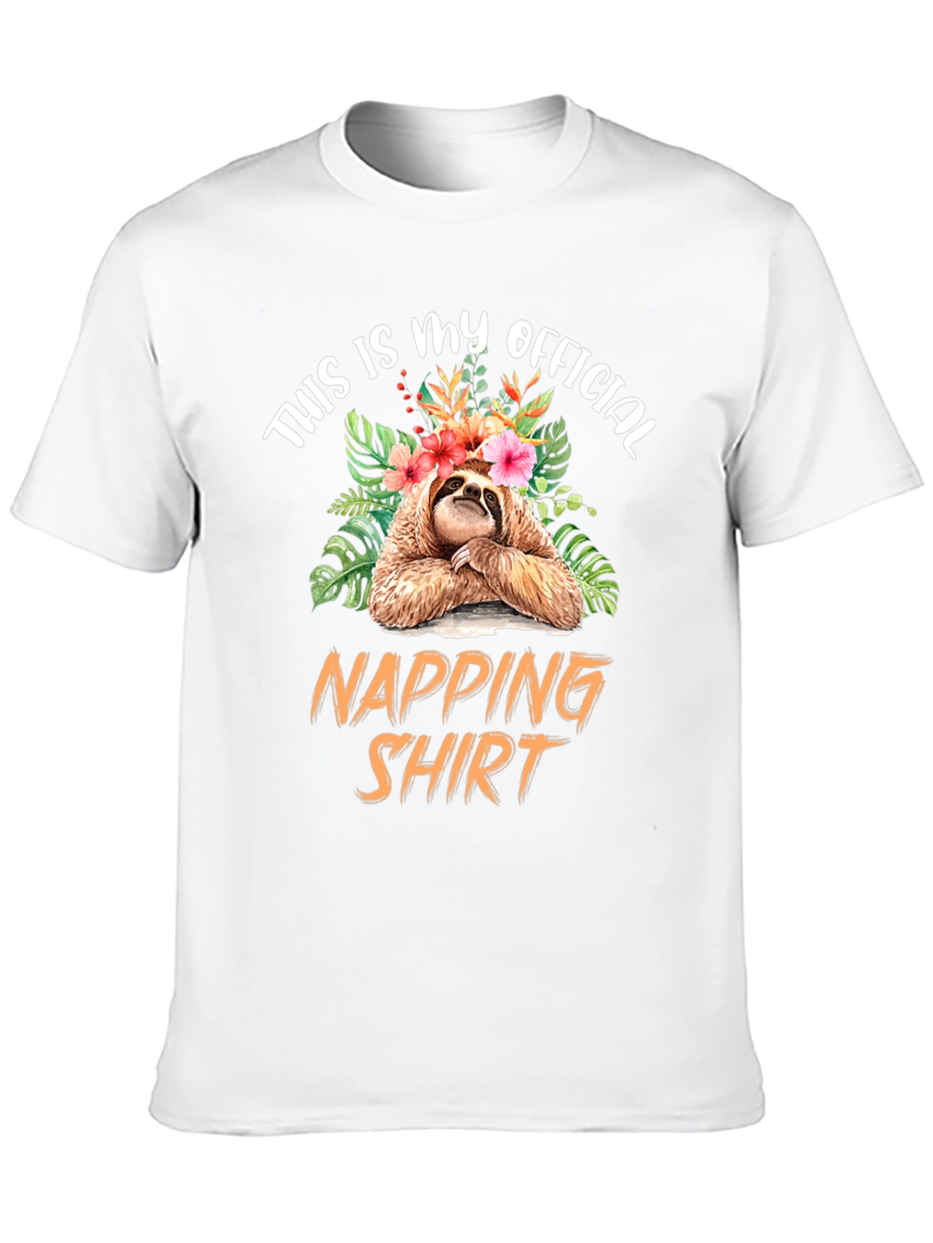 Sloth Napping Shirt - Funny Graphic Tee