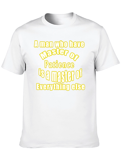 Master of Patience Black Graphic T-Shirt