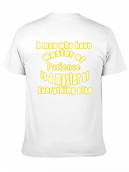 Master of Patience Black Graphic T-Shirt